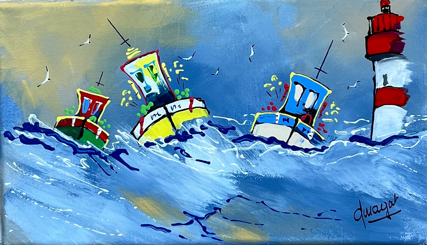 Dans la vague